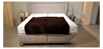 Plaid brimtextil 130 x 130 bruin