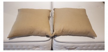 Sierkussen Moltex Linne 50x50 beige