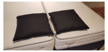 Sierkussen Moltex Linne 50x50 zwart